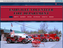 Tablet Screenshot of fairvillefiredepartment.com